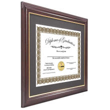 High quality custom cheap MDF certificate photo frame Document and diploma photo frame wholesale